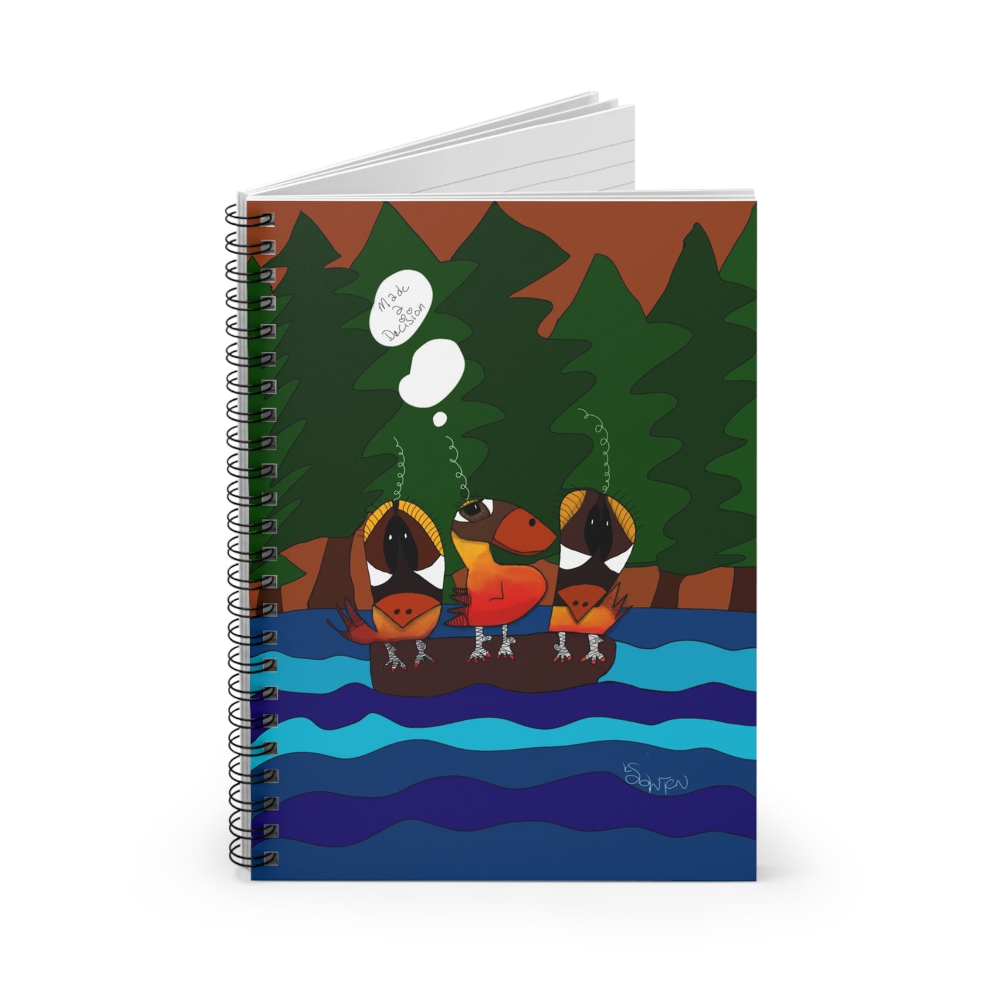 Spiral Notebook - Made a decision - AA Step 2 Ruled Line