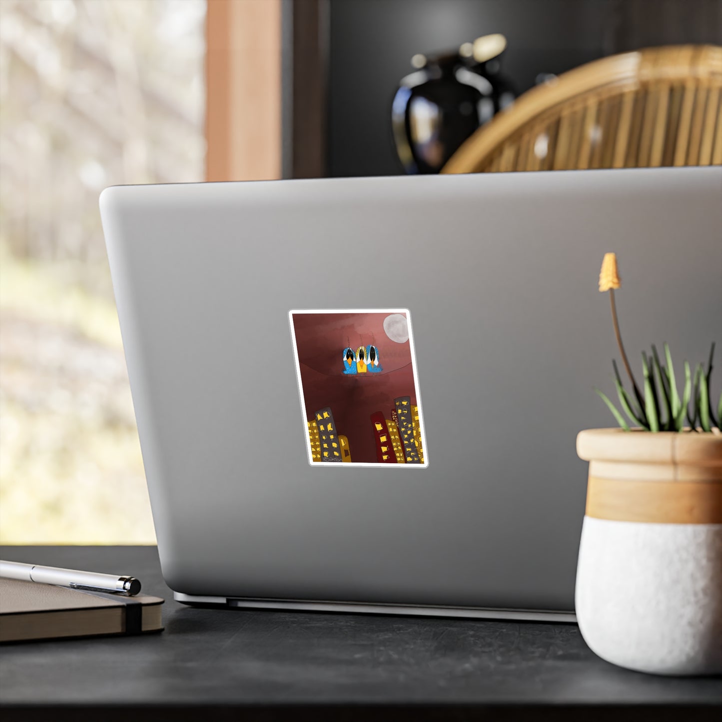 Vinyl Decal - Sobriety Gifts, Three Birds On A Wire