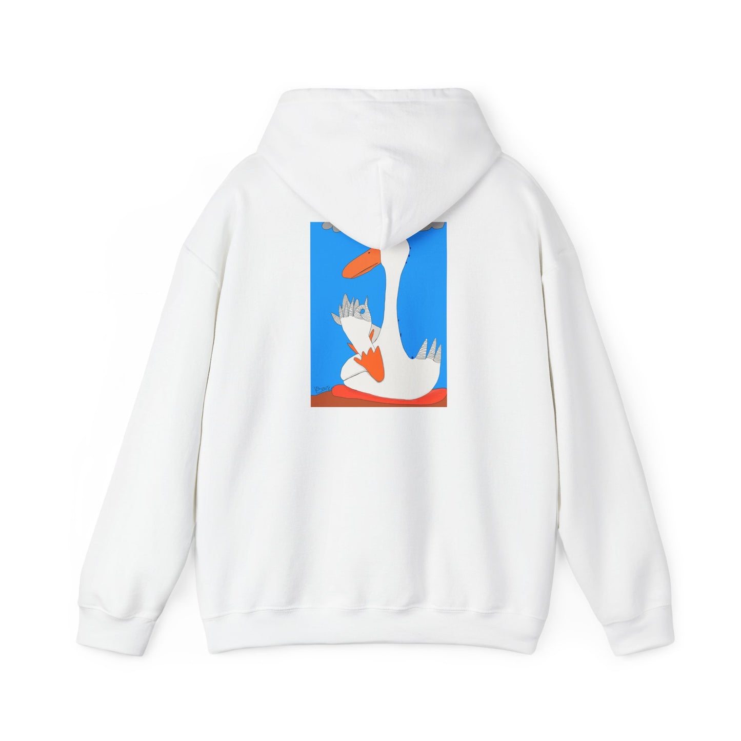 Duck Feathers Meditation- Unisex Heavy Blend™ Hooded Sweatshirt