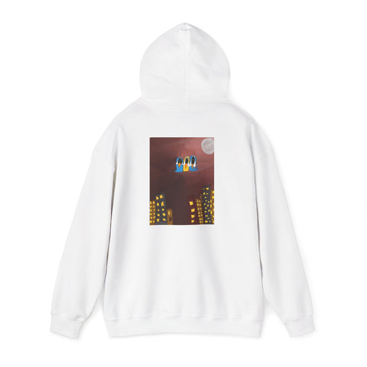 Three Birds On A Wire - Unisex Heavy Blend™ Hooded Sweatshirt