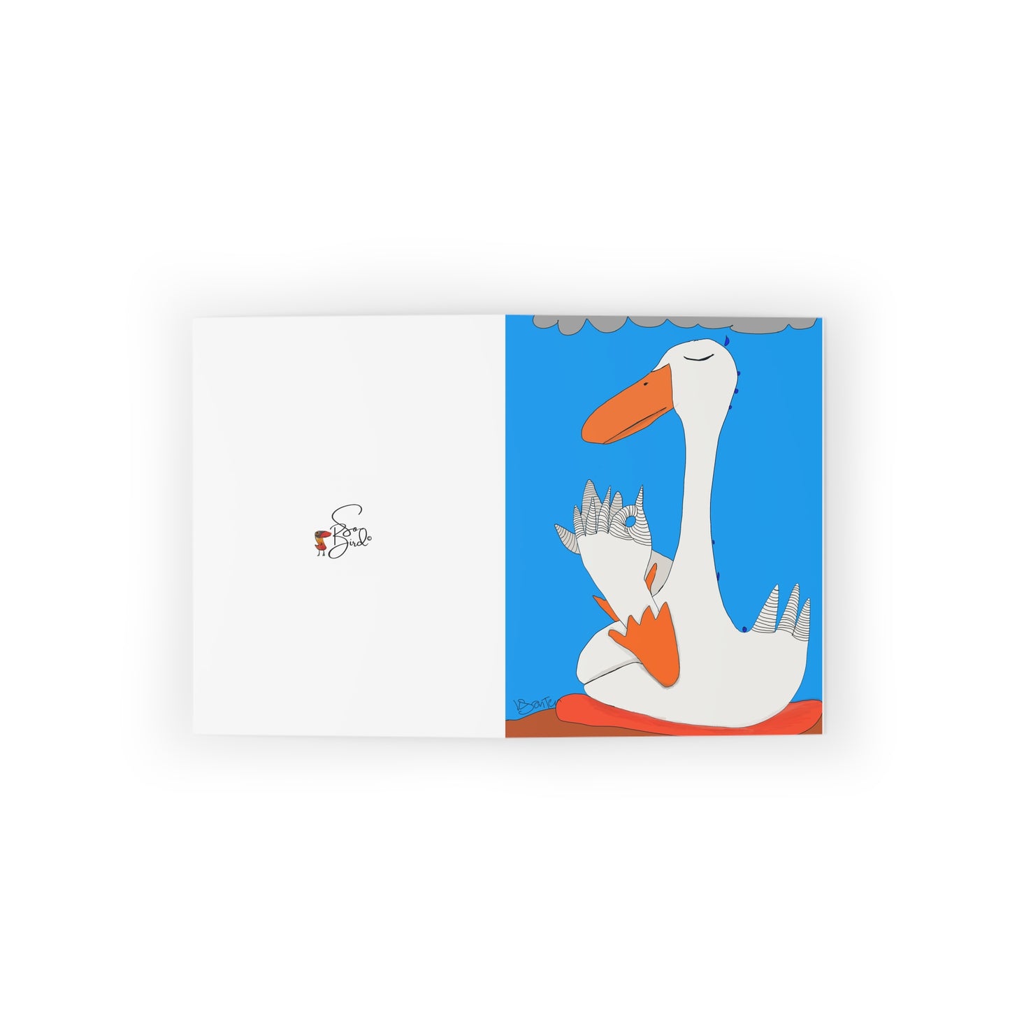 Greeting Cards Set - Duck Feathers Meditation- 1, 8, 16, and 24 pcs