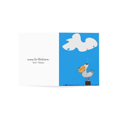 "One" Pelican - Greeting Cards (1, 10, 30, and 50pcs)