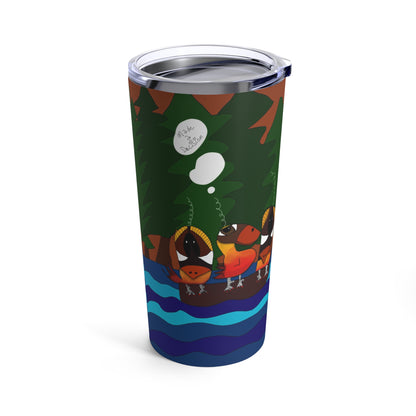 20oz Tumbler - Made a Decision, AA Step 2, 3 Birds on a Log Design