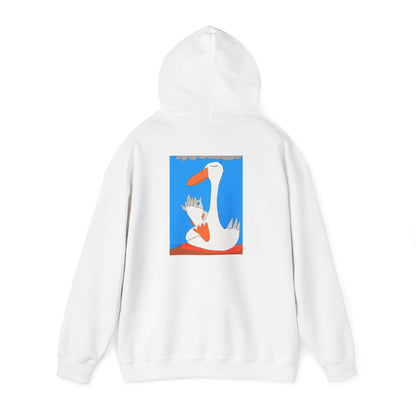 Duck Feathers Meditation- Unisex Heavy Blend™ Hooded Sweatshirt