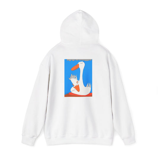 Duck Feathers Meditation- Unisex Heavy Blend™ Hooded Sweatshirt