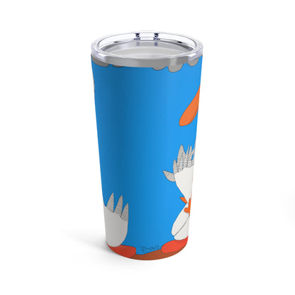 Tumbler 20oz Duck Feathers Meditation Sobriety Gift