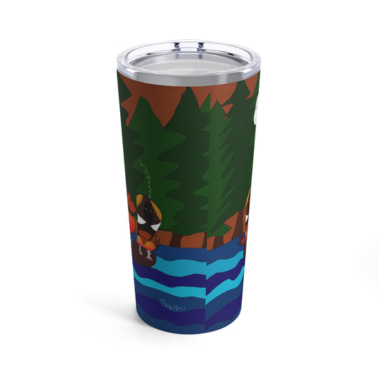 20oz Tumbler - Made a Decision, AA Step 2, 3 Birds on a Log Design