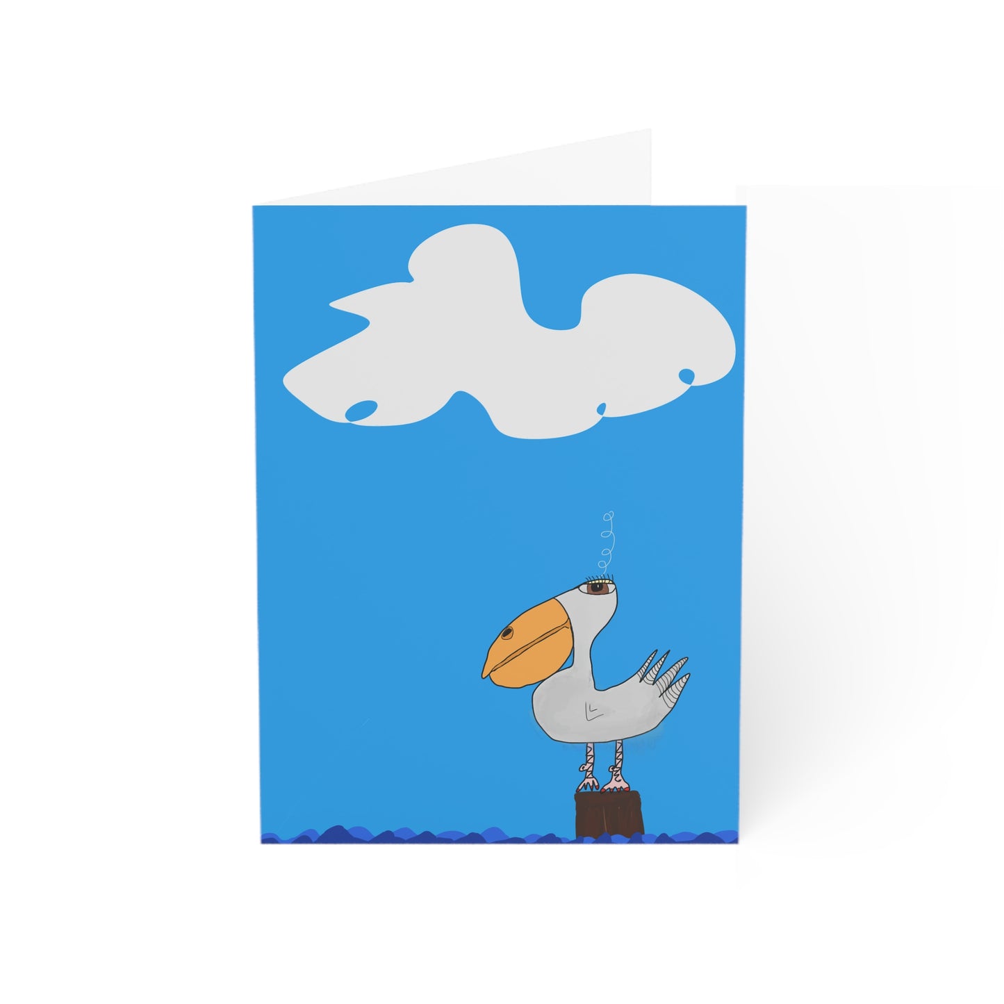 "One" Pelican - Greeting Cards (1, 10, 30, and 50pcs)