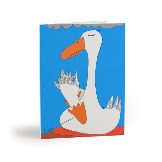 Greeting Cards Set - Duck Feathers Meditation- 1, 8, 16, and 24 pcs