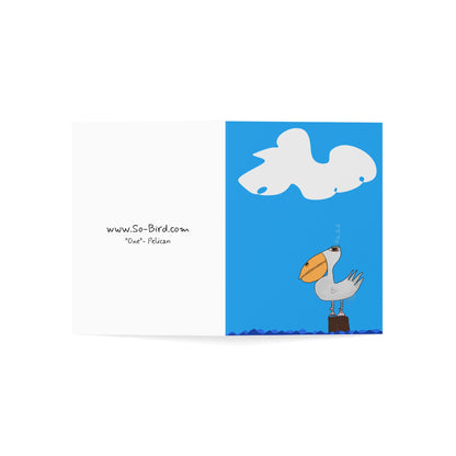 "One" Pelican - Greeting Cards (1, 10, 30, and 50pcs)