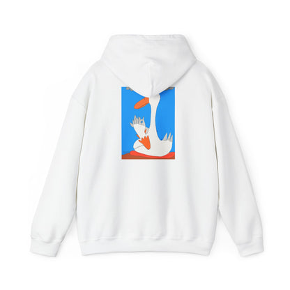 Duck Feathers Meditation- Unisex Heavy Blend™ Hooded Sweatshirt